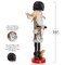 Ornativity Shopping Lady Christmas Nutcracker - Wooden Glitter Shopper with Dog Themed Holiday Nut Cracker Doll Figure Toy Decorations
